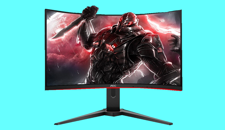 AOC32寸高清孤形顯示器，144HZ高刷游戲屏